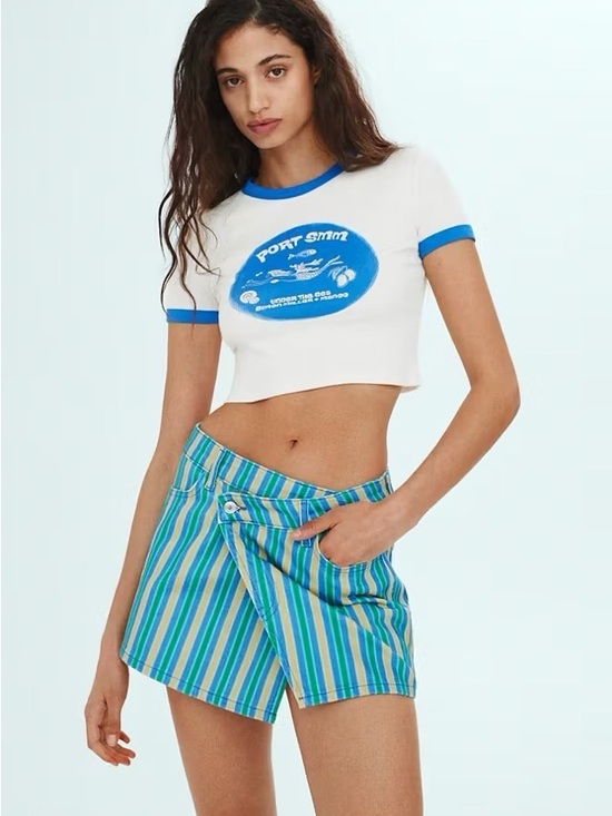 Simon Miller Dresses & Skirts - Printed cropped T shirt
